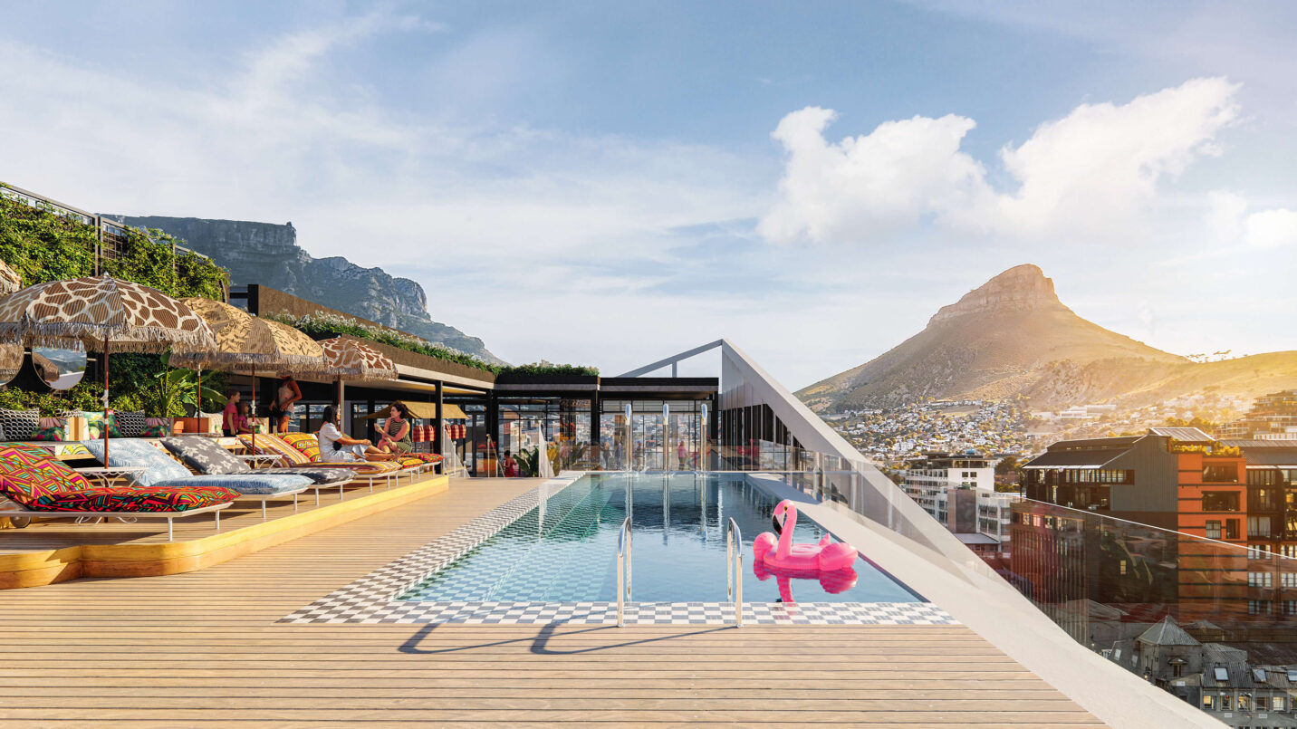 Rooftop pool